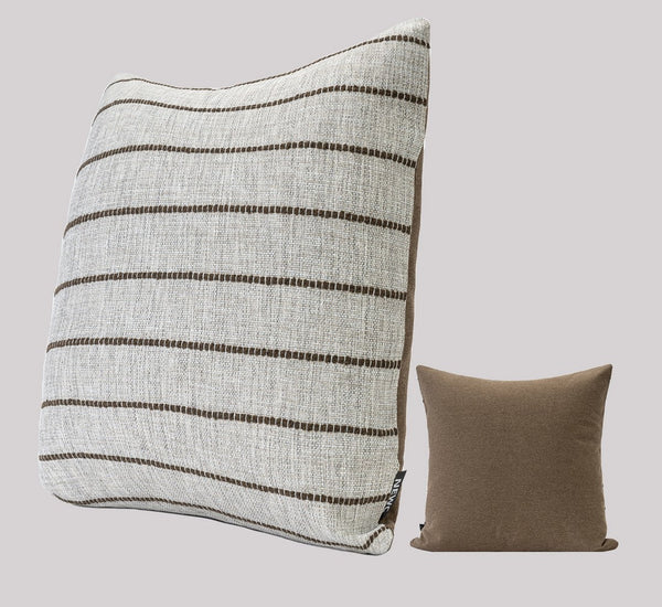 Contemporary Throw Pillow for Interior Design, Large Abstract Decorative Throw Pillows, Geometric Square Modern Throw Pillows for Couch-HomePaintingDecor