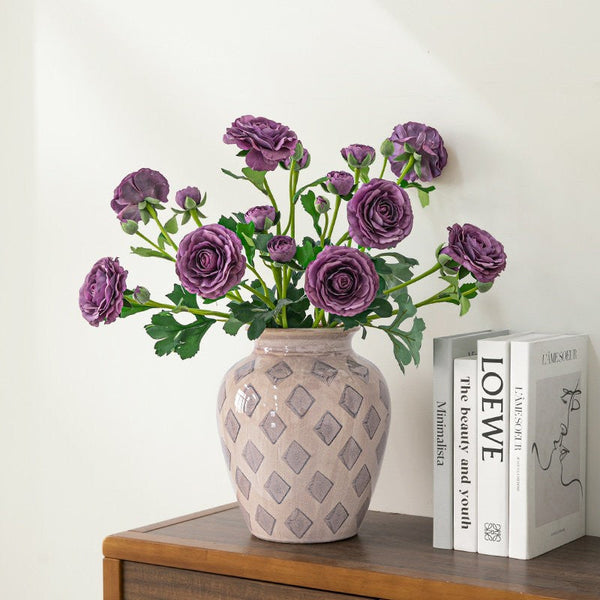 Contemporary Vases for Modern Home Decor, Porcelain Flower Vases, Flower Vases on Table, Ceramic Bouquet Vases, Dining Table Centerpiece-HomePaintingDecor