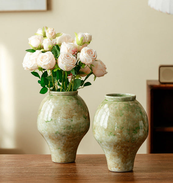 Centerpiece Ceramic Bud Vases, Porcelain Flower Vases, Flower Vases on Table, Handmade Water Holding Flower Vase-HomePaintingDecor