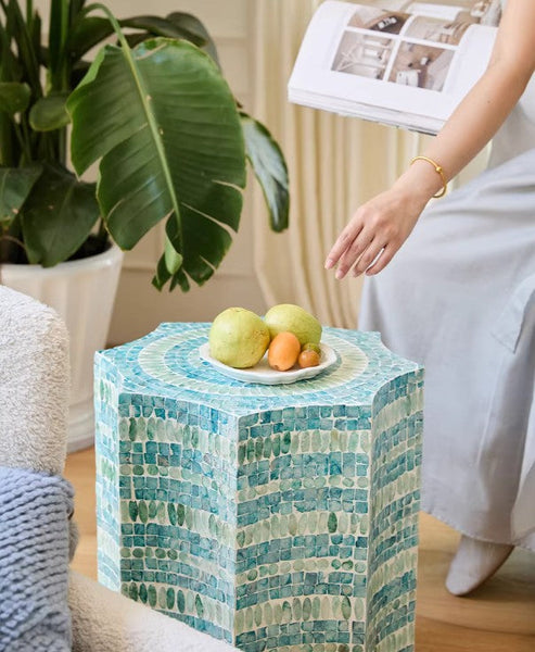 Contemporary Side Table, Contemporary Bedside Table, Bedside Small Side Table, Shell Small Sofa Side Table, Modern Side Table, Small End Table, Portable Casual Side Table, Creative Coffee Table-HomePaintingDecor