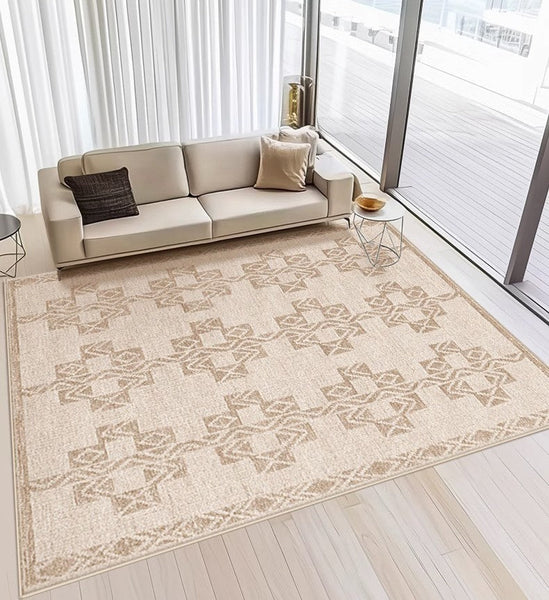 Abstract Modern Rug Ideas for Bedroom, Contemporary Area Rugs for Dining Room, Geometric Modern Rug Placement Ideas for Living Room-HomePaintingDecor