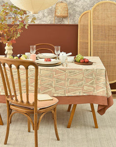 Extra Large Rectangle Tablecloth for Dining Room Table, Geometric Modern Table Covers for Kitchen, Country Farmhouse Tablecloths for Oval Table-HomePaintingDecor