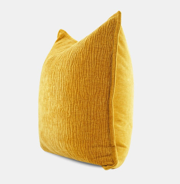 Contemporary Modern Pillows for Couch, Large Modern Sofa Cushion, Yellow Decorative Pillow Covers, Simple Decorative Throw Pillows for Living Room-HomePaintingDecor