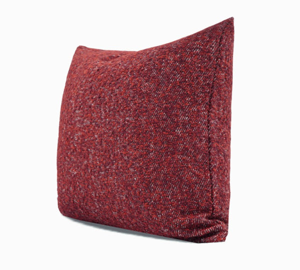 Large Abstract Throw Pillows for Couch, Contemporary Throw Pillow for Living Room, Red Modern Square Pillows, Modern Sofa Throw Pillows-HomePaintingDecor