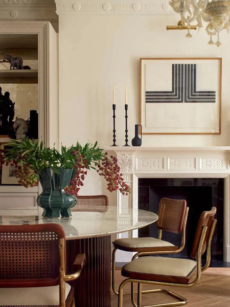 Unique Handmade Modern Flower Vase, Centerpiece Ceramic Bouquet Vases, Contemporary Vases on Dining Table, Green Porcelain Vases for Modern Home Decor-HomePaintingDecor