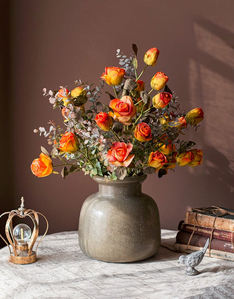 Modern Flower Arrangement Ideas for Home Decoration, Wedding Flowers, Rose Flowers, Artificial Rose Floral for Dining Room Table, Bedroom Flower Arrangement Ideas-HomePaintingDecor