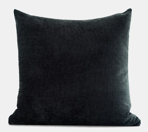 Large Modern Sofa Pillow Covers, Black and White Pattern Contemporary Square Modern Throw Pillows for Couch, Simple Throw Pillow for Interior Design-HomePaintingDecor