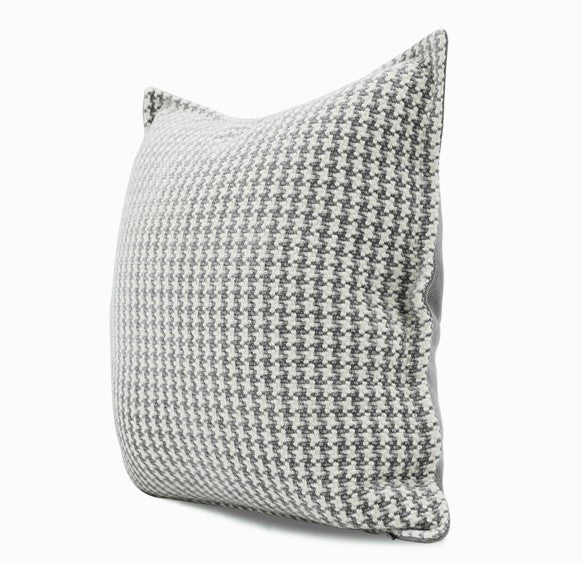 Gray Chequer Modern Sofa Pillows, Large Decorative Throw Pillows, Contemporary Square Modern Throw Pillows for Couch, Abstract Throw Pillow for Interior Design-HomePaintingDecor