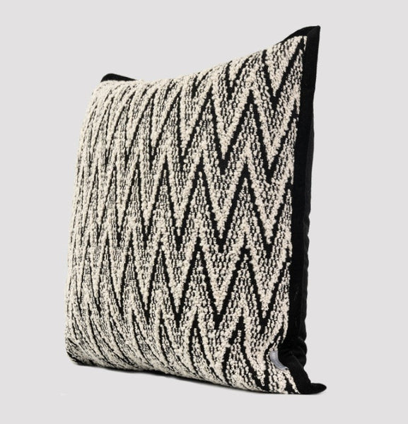 Large Abstract Throw Pillows for Couch, Modern Sofa Throw Pillows, Contemporary Throw Pillow for Living Room, Modern Square Pillows-HomePaintingDecor