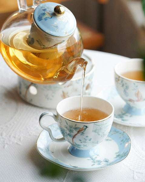 Ceramic Tea Cup Set, Luxury Tea Cup with Saucer, Porcelain Coffee Cup, Elegant Coffee Cup, Porcelain Tea cups, British Tea Cup Set, Afternoon Tea Cup with Saucer Set-HomePaintingDecor