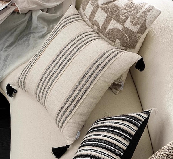 Contemporary Modern Sofa Pillows for Bedroom, Simple Decorative Throw Pillows, Large Throw Pillow for Interior Design, Large Square Modern Throw Pillows for Couch-HomePaintingDecor