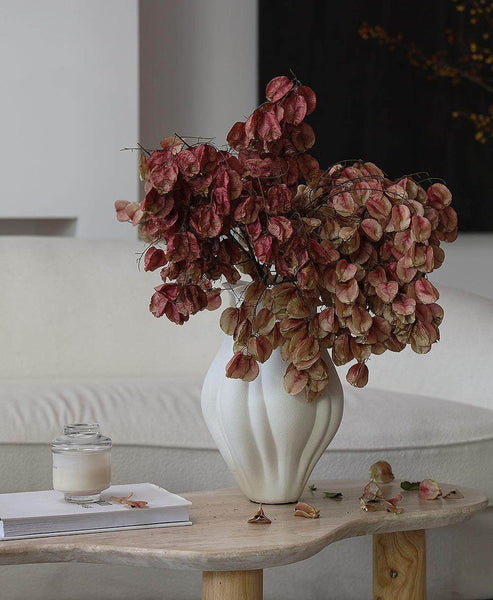 Unique Handmade Modern Flower Vase, Large Porcelain Vases for Modern Home Decor, Centerpiece Ceramic Bouquet Vases, Contemporary Vases on Dining Table-HomePaintingDecor