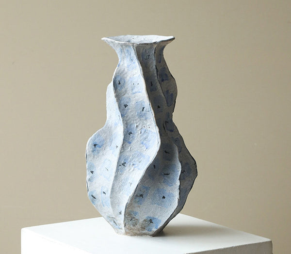 Porcelain Vases for Modern Home Decor, Contemporary Vases on Dining Table, Centerpiece Ceramic Bouquet Vases, Elegant Handmade Modern Flower Vase-HomePaintingDecor