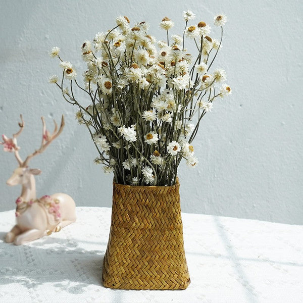 Flower Arrangements, Natural Dried Daisy Flower Bouquet, Natural Dried Daisy Flowers, A Bunch of Dried Daisy Flowers, Handmade Artificial Flowers for Home Decor-HomePaintingDecor