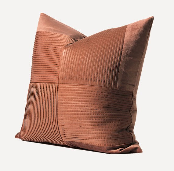 Large Modern Sofa Pillows, Decorative Modern Pillows for Couch, Brick Red Modern Pillows for Living Room, Contemporary Throw Pillows