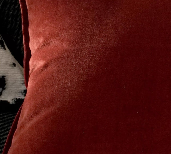 Large Modern Sofa Pillows, Modern Pillows for Couch, Red Decorative Pillow Covers, Decorative Throw Pillows for Living Room-HomePaintingDecor