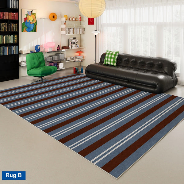Modern Rugs under Coffee Table, Mid Century Contemporary Modern Rugs, Colorful Modern Rugs for Living Room, Dining Room Geometric Modern Rugs-HomePaintingDecor