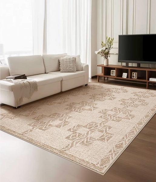 Abstract Modern Rug Ideas for Bedroom, Contemporary Area Rugs for Dining Room, Geometric Modern Rug Placement Ideas for Living Room-HomePaintingDecor