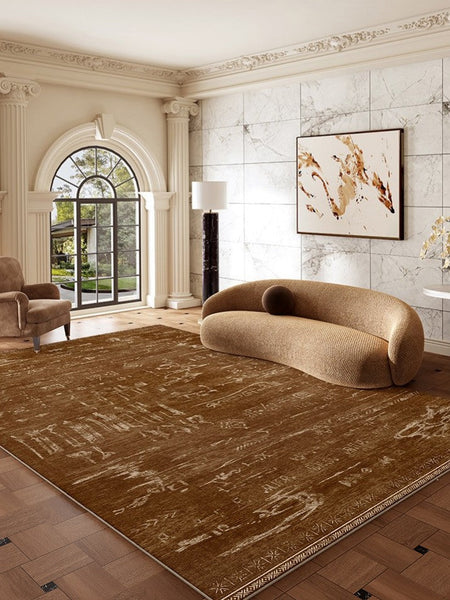 Mid Century Modern Rugs for Living Room, Geometric Contemporary Rugs, Abstract Contemporary Modern Rugs for Dining Room-HomePaintingDecor