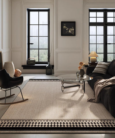 Modern Area Rugs under Sofa, Abstract Contemporary Rugs for Bedroom, Large Modern Rugs for Living Room, Dining Room Floor Rugs, Modern Carpets for Office-HomePaintingDecor