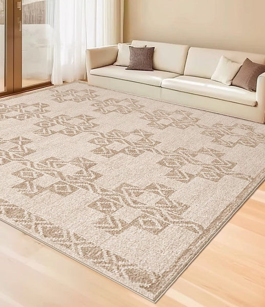 Abstract Modern Rug Ideas for Bedroom, Contemporary Area Rugs for Dining Room, Geometric Modern Rug Placement Ideas for Living Room-HomePaintingDecor