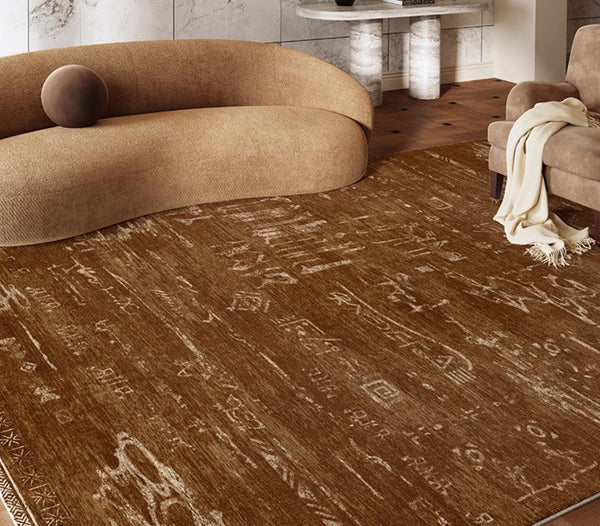 Mid Century Modern Rugs for Living Room, Geometric Contemporary Rugs, Abstract Contemporary Modern Rugs for Dining Room