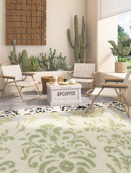 Entryway Modern Runner Rugs, Soft Contemporary Area Rugs Next to Bed, Abstract Area Rugs for Living Room, Modern Rugs for Dining Room-HomePaintingDecor