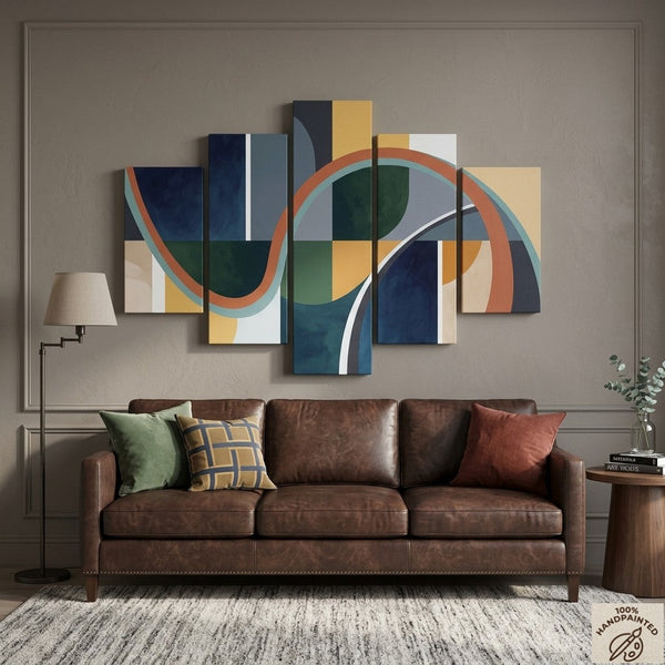 Modern Canvas Artwork for Living Room, Original Abstract Paintings, Large Abstract Wall Art Paintings-HomePaintingDecor