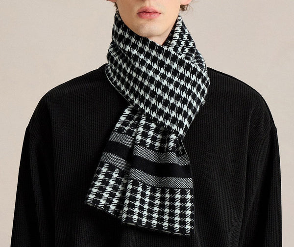 Wool Scarf for Gentleman, Soft Wool Scarf for Men, Men's Winter Scarf, Business Formal Men Scarf Styles, Casual Fashion Scarf for Men, Men's Wool Scarf Winter
