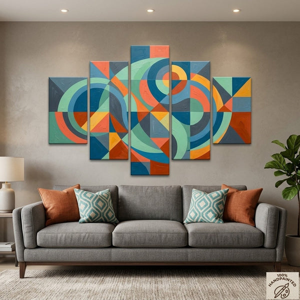 Dining Room Modern Canvas Artwork, Original Abstract Paintings, Extra Large Abstract Wall Art Paintings-HomePaintingDecor
