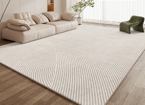 Modern Rugs for Living Room, Extra Large Contemporary Modern Rugs for Bedroom, Geometric Modern Rug Placement Ideas for Dining Room-HomePaintingDecor