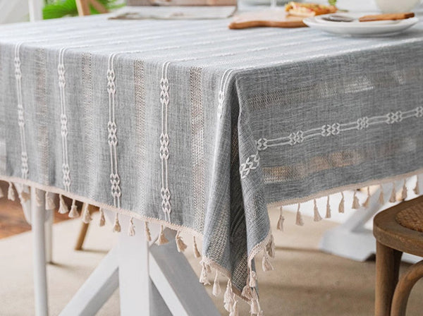 Rustic Table Covers for Kitchen, Linen Square Tablecloth for Sale, Country Farmhouse Tablecloth, Large Rectangle Tablecloth for Dining Room Table-HomePaintingDecor