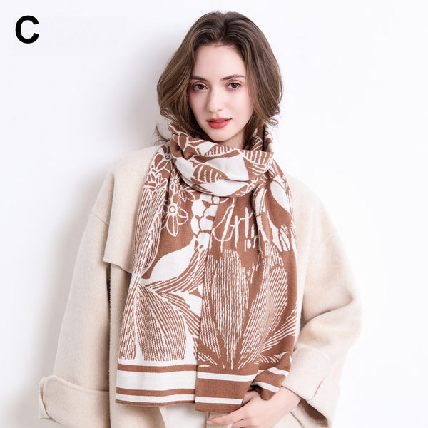 Casual Scarf for Women, Cold Weather Scarves, Soft Wool Scarf for Women, Modern Wool Scarf for Women