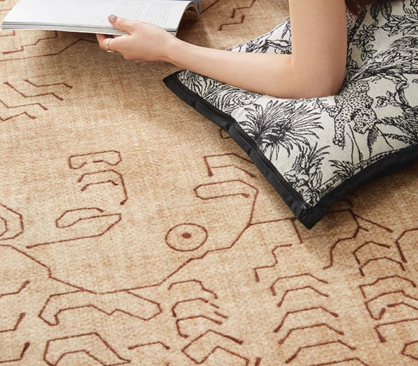 Modern Rugs for Dining Room, Bedroom Modern Rugs, Abstract Geometric Modern Rugs, Contemporary Modern Rugs for Living Room-HomePaintingDecor