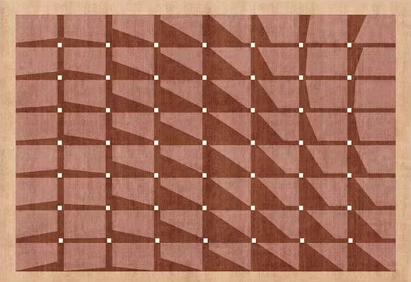 Modern Living Room Rug Ideas, Modern Rugs for Dining Room, Mid Century Modern Rugs Next to Bed, Thick Contemporary Rugs for Bedroom-HomePaintingDecor