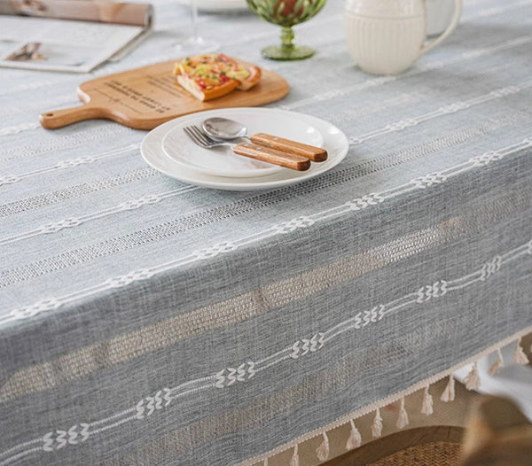 Rustic Table Covers for Kitchen, Linen Square Tablecloth for Sale, Country Farmhouse Tablecloth, Large Rectangle Tablecloth for Dining Room Table-HomePaintingDecor
