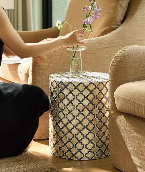Modern Side Table, Small End Table, Portable Casual Side Table, Shell Small Sofa Side Table, Contemporary Bedside Table, Bedside Small Side Table, Creative Coffee Table, Contemporary Side Table-HomePaintingDecor