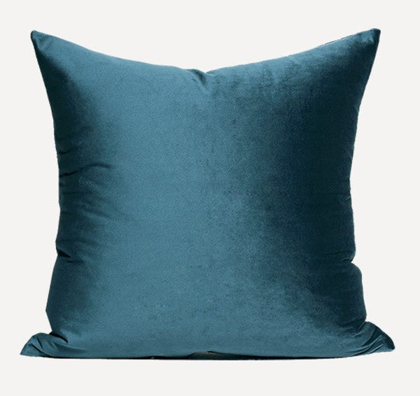 Large Decorative Throw Pillow for Couch, Blue Modern Sofa Pillows, Simple Modern Throw Pillows for Couch, Large Square Pillows-HomePaintingDecor
