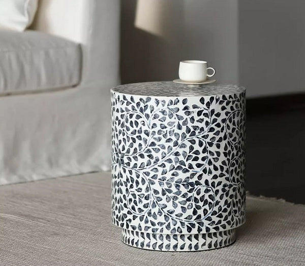 Creative Coffee Table, Bedside Small Side Table, Portable Casual Side Table, Contemporary Round Side Table, Shell Small Sofa Side Table, Contemporary Side Table-HomePaintingDecor