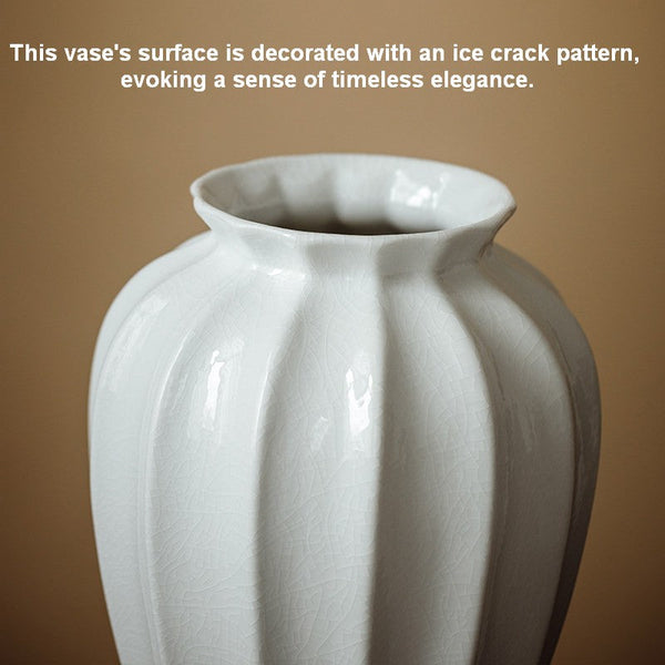 Centerpiece Ceramic Bud Vases, Porcelain Flower Vases, Large Flower Vases on Table, Handmade Water Holding Flower Vase-HomePaintingDecor