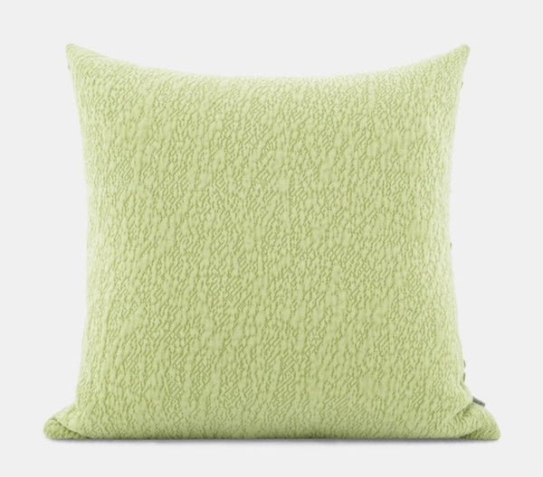Modern Throw Pillows, Green Modern Sofa Pillows, Large Square Pillows, Decorative Pillows for Couch, Decorative Throw Pillows for Living Room Couch-HomePaintingDecor