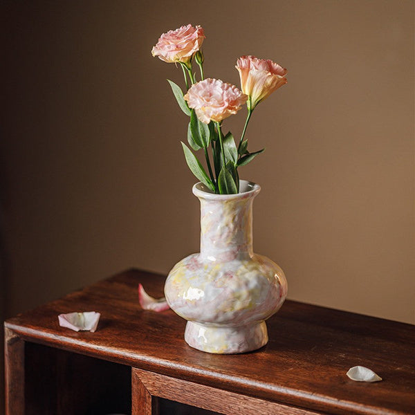 Handmade Water Holding Flower Vases, Modern Bouquet Flower Vases, Centerpiece on Dining Table, Large Flower Vase on Table, Pottery Flower Vases-HomePaintingDecor