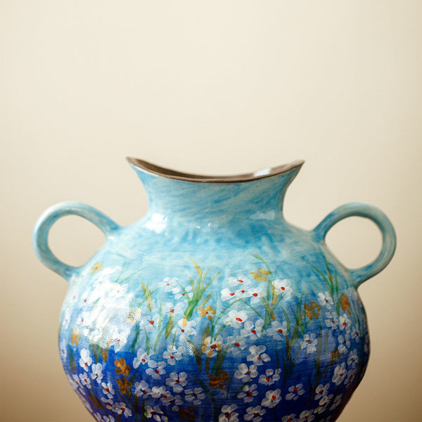 Large Flower Vases on Table, Modern Pottery Flower Vases, Centerpiece on Dining Table, Handmade Water Holding Flower Vases, Pottery Bud Vases-HomePaintingDecor