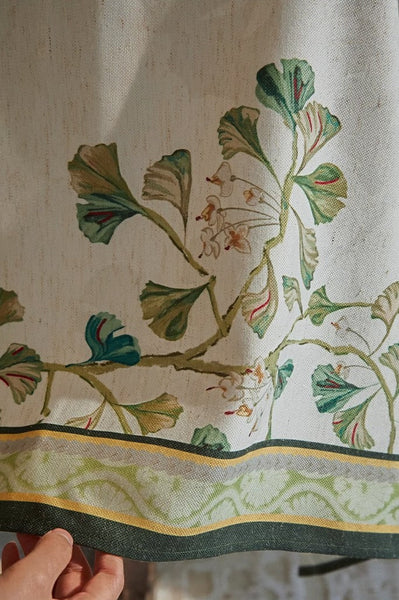 Ginkgo Leaves Table Covers, Square Tablecloth for Kitchen, Extra Large Modern Rectangular Tablecloth for Dining Room Table, Large Tablecloth for Round Table-HomePaintingDecor