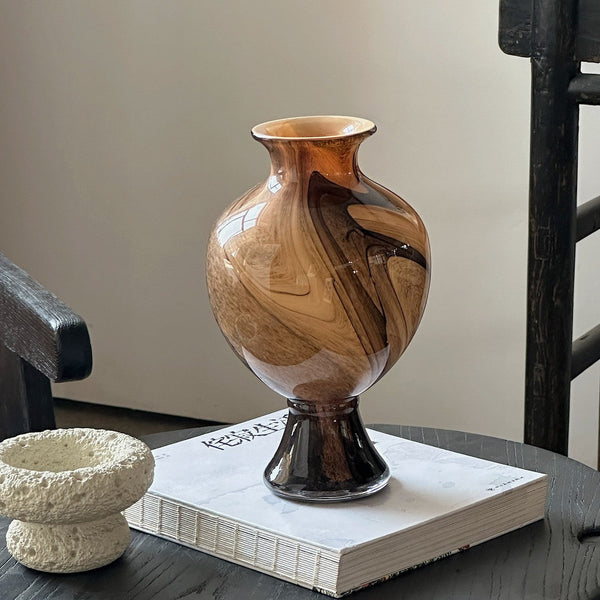 Modern Vases for Flowers, Unique Handmade Glass Bud Vases, Vintage Glass Flower Vases, Flower Vases on Table-HomePaintingDecor