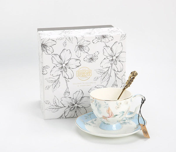 Porcelain Coffee Cup, Ceramic Tea Cup Set, Luxury Tea Cup with Saucer, Elegant Coffee Cup, Porcelain Tea cups, British Tea Cup Set, Afternoon Tea Cup with Saucer Set-HomePaintingDecor