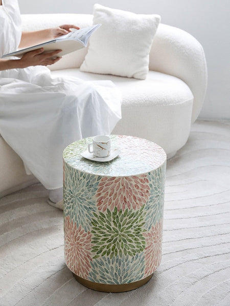 Unique Small End Table, Contemporary Small Sofa Side Table, Portable Casual Side Table, Creative Coffee Table, Shell Small Side Table-HomePaintingDecor