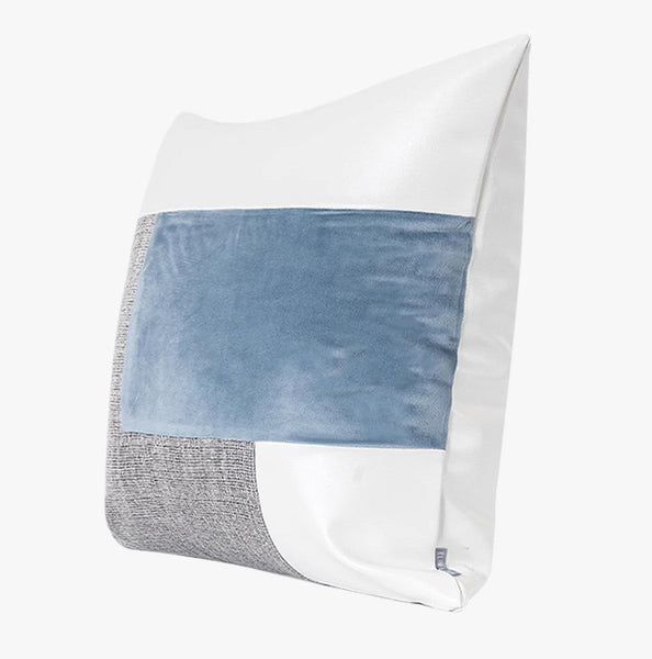 Sky Blue Abstract Contemporary Throw Pillow for Living Room, Modern Sofa Throw Pillows, Large Decorative Throw Pillows for Couch-HomePaintingDecor