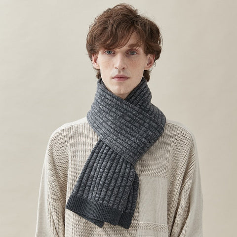 Pure Wool Scarf, Modern Fashion Scarf, Formal Men Scarf Styles, Casual Scarf Men, Business Wool Scarf for Gentleman, Men's Winter Scarf, Men's Wool Scarf Winter-HomePaintingDecor