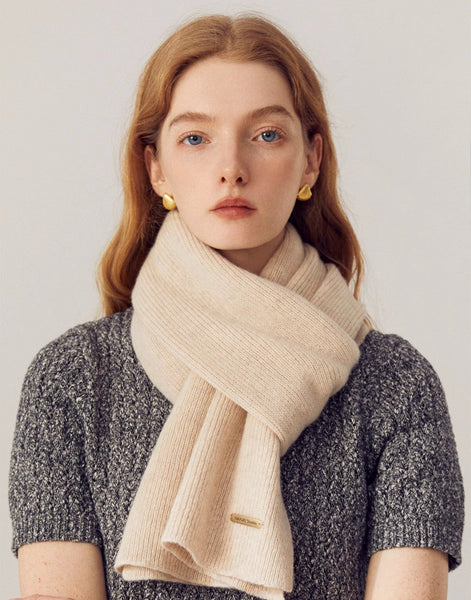 Modern Wool Scarf for Women, Casual Scarf for Women, Birthday Gift for Girl, Winter Wool Scarf, Cold Weather Scarves, Soft Wool Scarf for Women